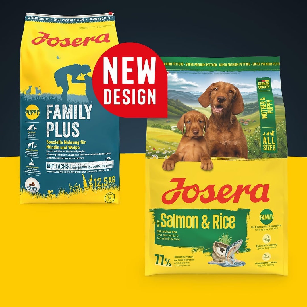 JOSERA Mother &amp; Puppy Lachs &amp; Reis (1 x 3 kg) | Premium Trockenfutter für trächtige/säugende Hündinn