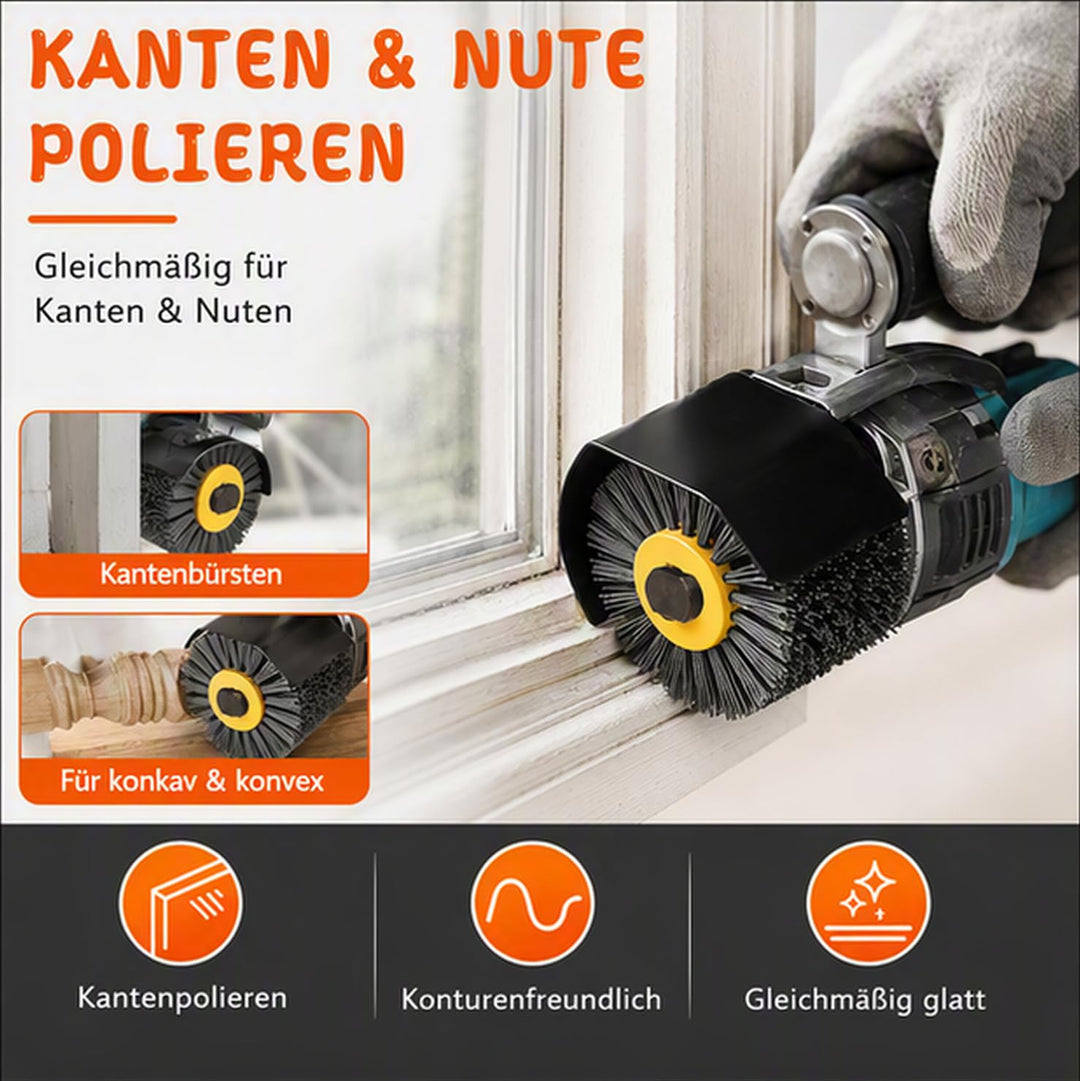 Nylonbürste , Schleifbürsten für Holz 80 Körnung Schleifbürsten , 120x100mm Polierbürste zum Holzver