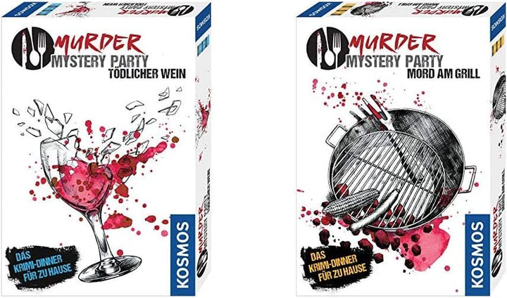 Kosmos Murder Mystery Party - Tödlicher Wein + Mord am Grill - Das Krimi-Dinner für zu Hause, Komple