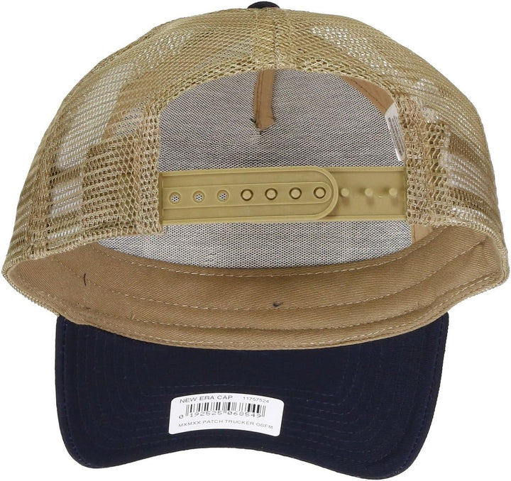 New Era MXMXX Patch Navy A-Frame Adjustable Trucker Cap - One-Size