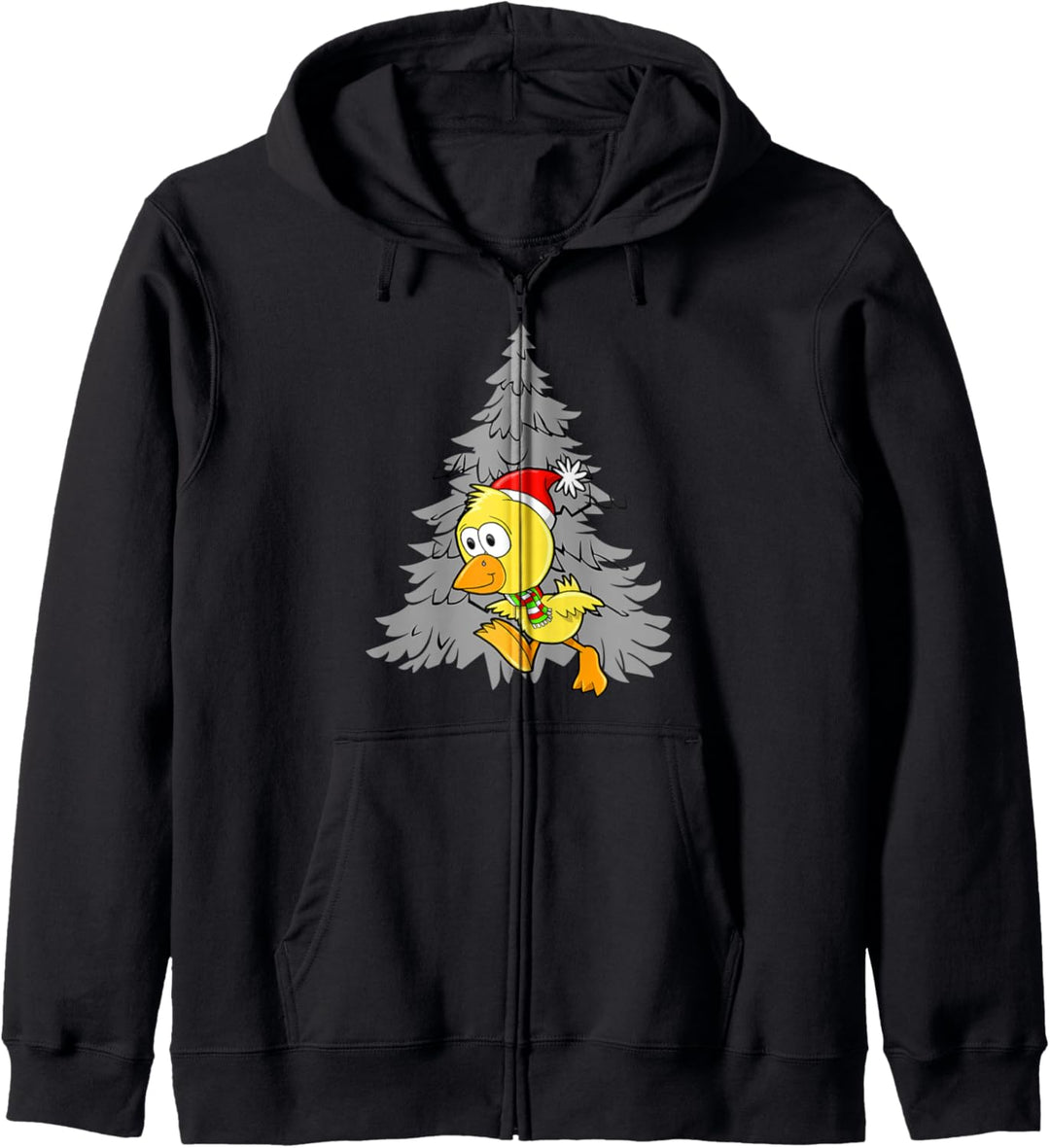 lustiges Hühnerdesign, Weihnachten weihnachtsbaum bekleidung Kapuzenjacke