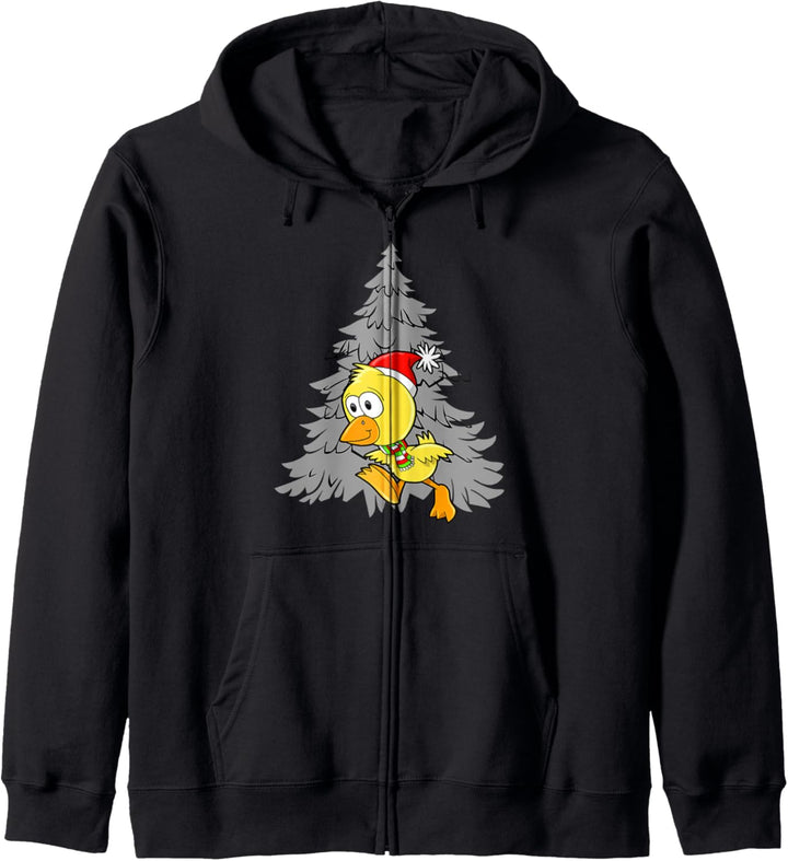 lustiges Hühnerdesign, Weihnachten weihnachtsbaum bekleidung Kapuzenjacke