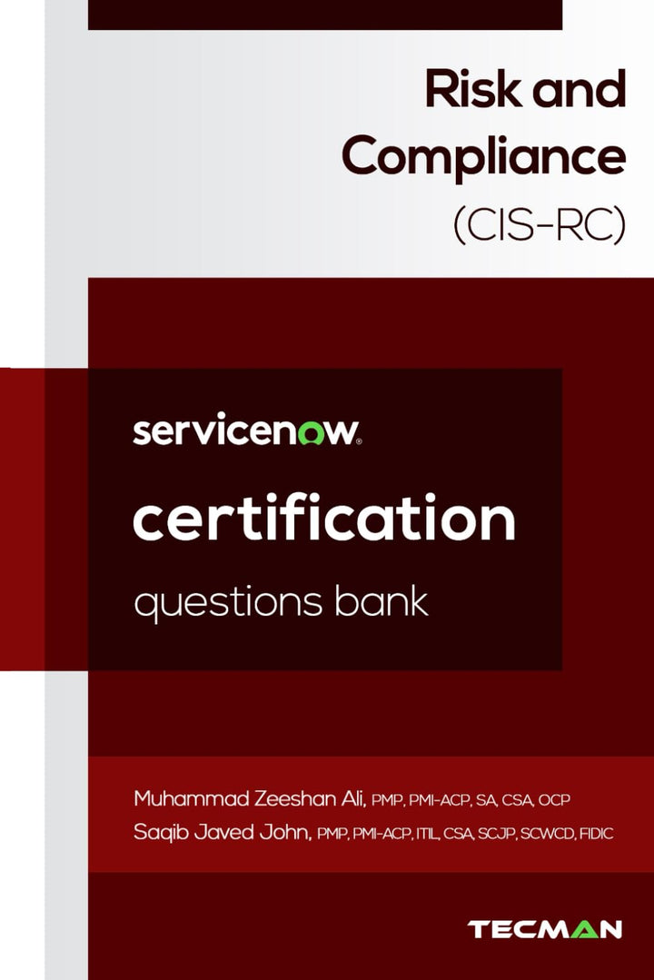ServiceNow Risk and Compliance (CIS-RC) Certification Questions Bank, Taschenbuch