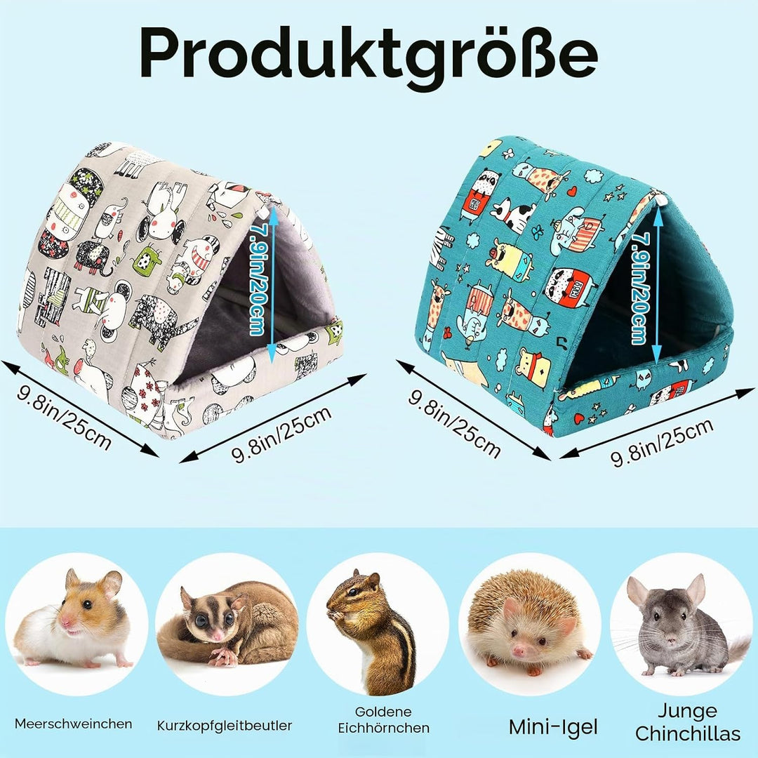 UPINS Meerschweinchenbett, Meerschweinchenversteck für Kleintiere, waschbar, für Zwergkaninchen, Chi