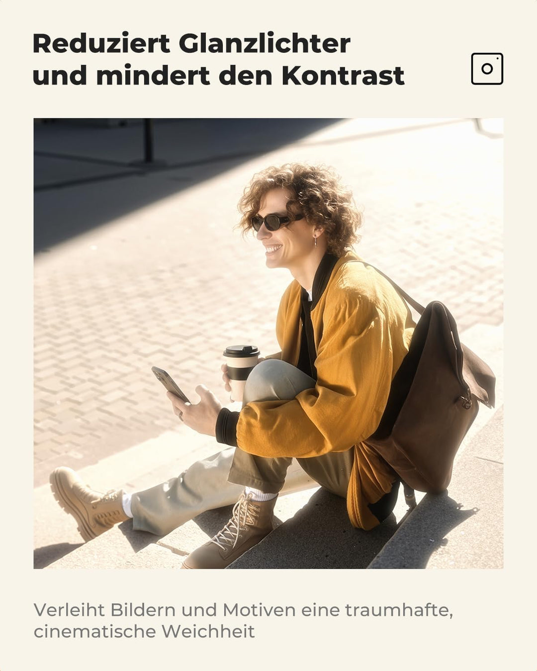 K&F Concept Nano-K Serie Black-Mist 1/2 Filter 77mm Black Promist 1/2 Filter aus Optisches Glas mit