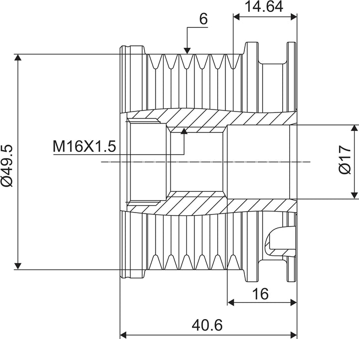 VALEO Generatorfreilauf 588014