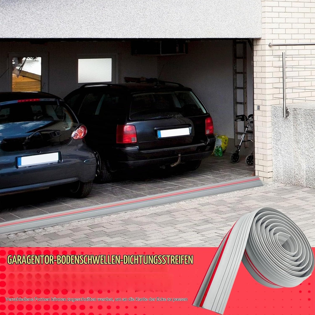 Garagentor Dichtung 3M universeller Schwellendichtung Wetterfeste Gummi-Bodenabdichtung，Gummi DIY Bo