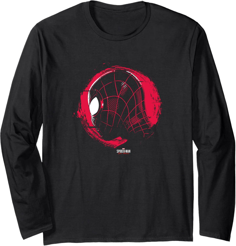 Marvel Spider-Man: Miles Morales Mask Profile Langarmshirt