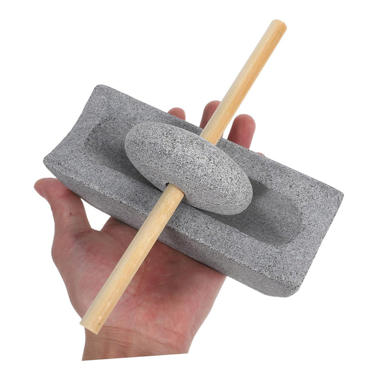 Ciieeo Manuelle Steinmühle Handdrehmühle Mit Steinmörser Kompakte Effiziente Kräuter Teemühle Tradit
