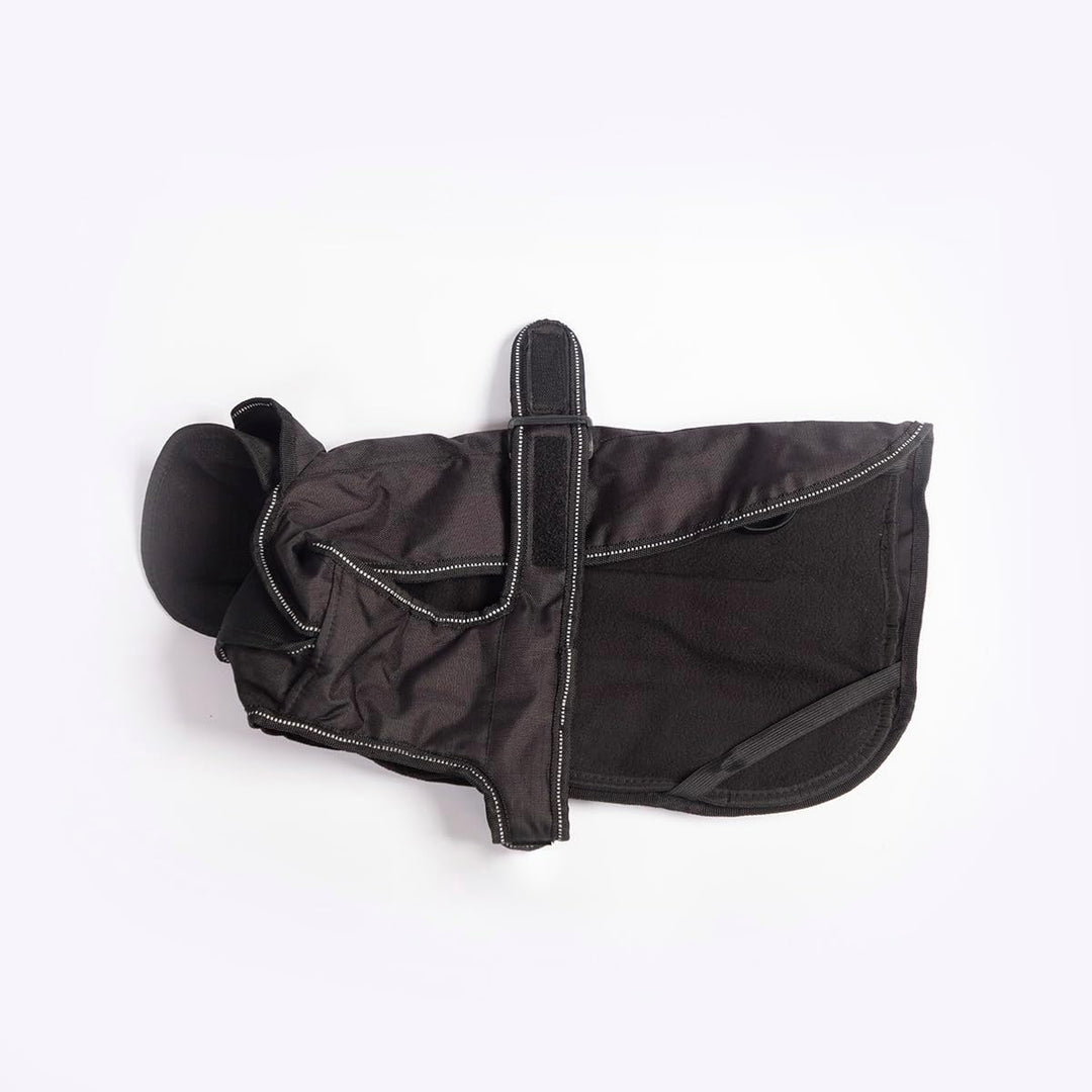 Danish Designs Hundegeschirr, 2-in-1, ultimativer Hundemantel, 40 cm, Schwarz, 40 cm