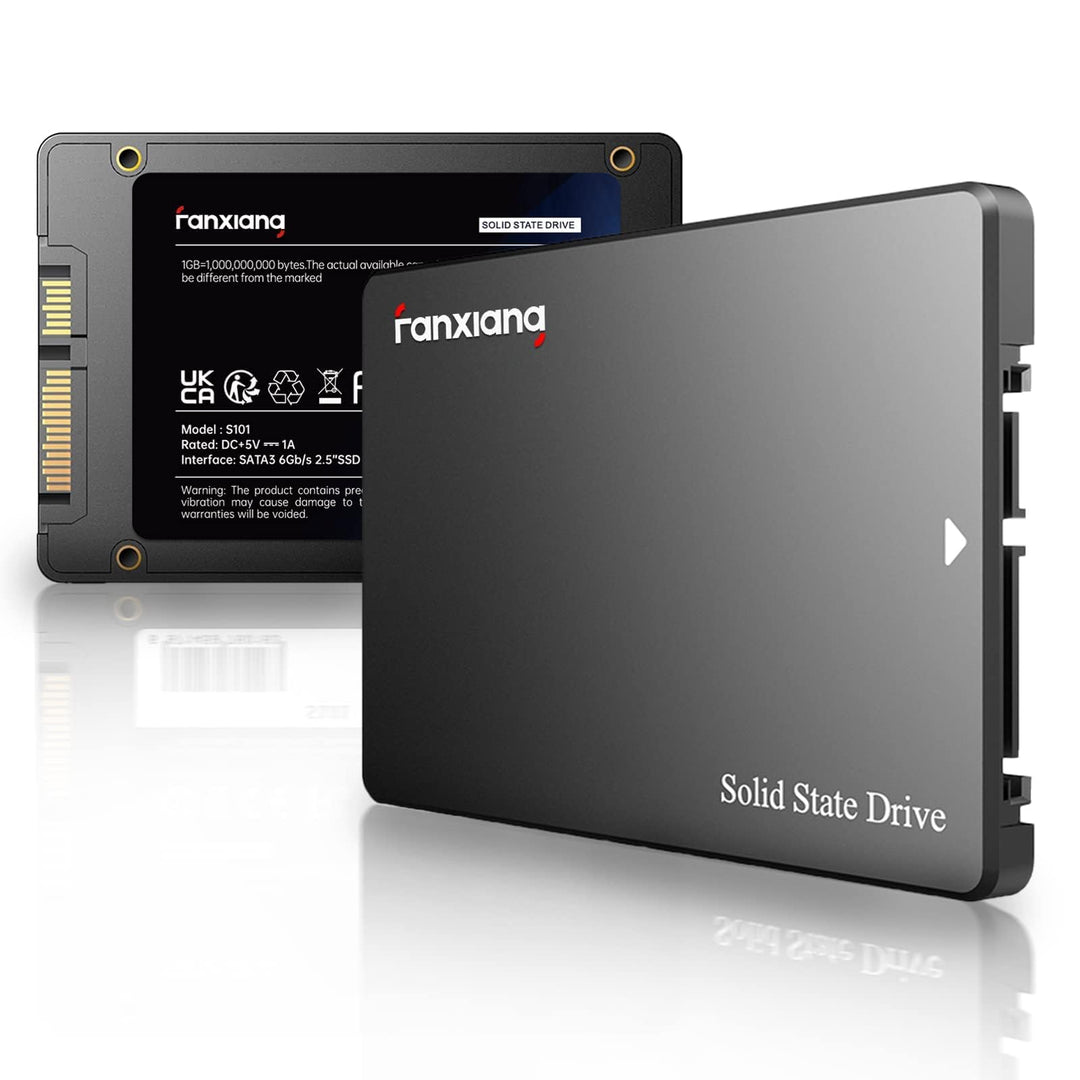 fanxiang S101 500GB SATA III 2,5-Zoll SSD Interne Festplatte, 540MB/s Lesen, 500MB/s Schreiben, SLC-