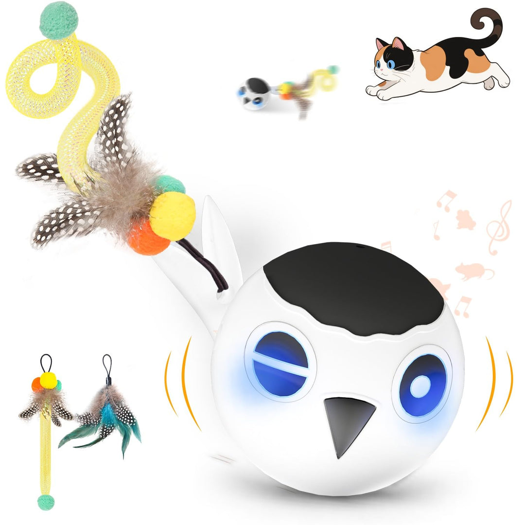 katzenspielzeug Ball, Interaktives Katzenspielzeug, katzenball elektrisch, Automatisch Beweglicher V