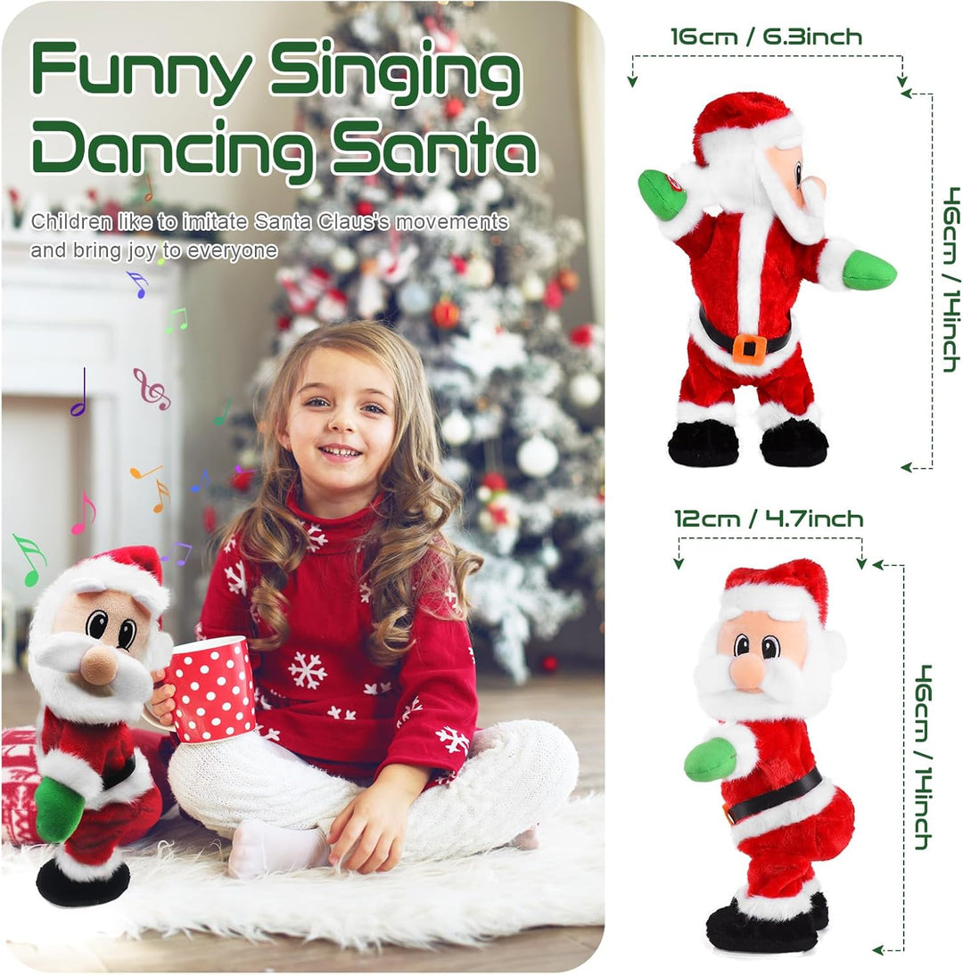 SdeNow Twerkender WeihnachtsmannHüftschüttelnder Tanzender Weihnachtsmann mit Musik singender und an