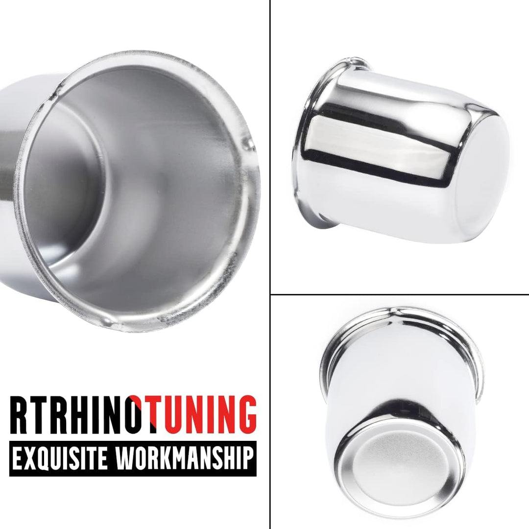 RhinoTuning 4 Stück Radnabenkappen 2,83" Nabendeckel OD 72mm H 75mm, Kohlenstoffstahl Radnabenabdeck