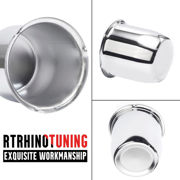 RhinoTuning 4 Stück Radnabenkappen 2,83" Nabendeckel OD 72mm H 75mm, Kohlenstoffstahl Radnabenabdeck