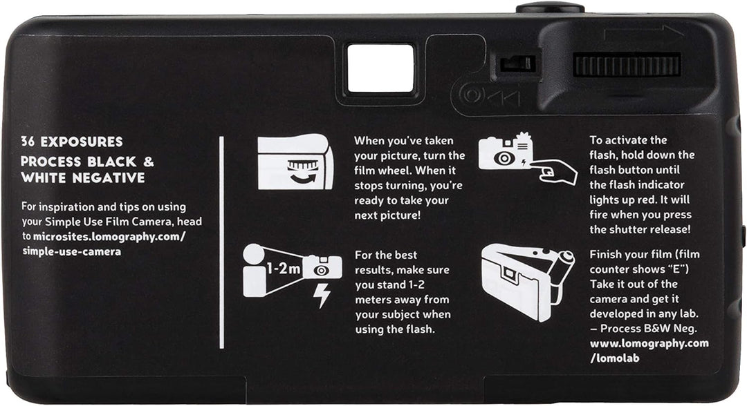 Lomography Einfach zu bedienende, wiederladbare Kamera-Schwarz-Weiss-Film