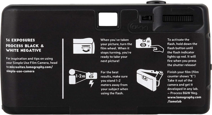 Lomography Einfach zu bedienende, wiederladbare Kamera-Schwarz-Weiss-Film