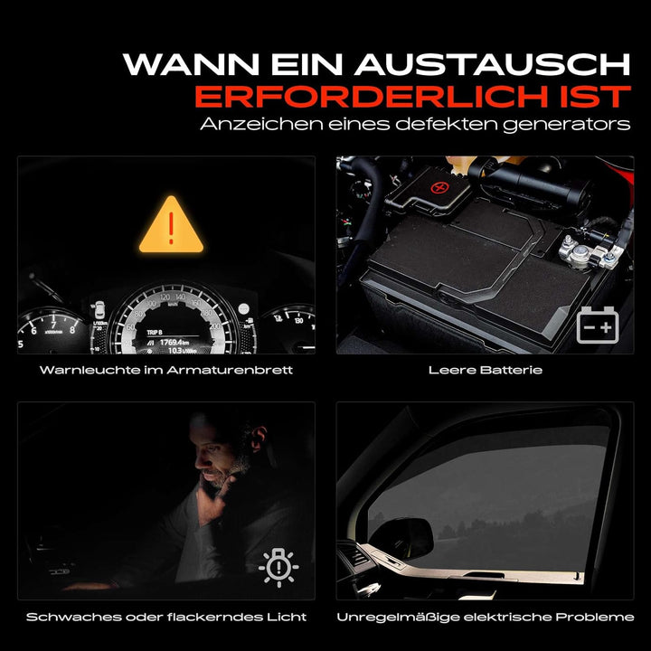 Frankberg Lichtmaschine Generator 140A Kompatibel mit A4 8K2 B8 2.7L 3.0L 2007-2012 A4 Allroad 8KH B