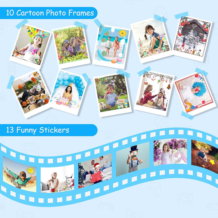 Kinderkamera - Digitalkamera Kinder mit 2,4 Zoll Grossbildschirm 1080P HD 12MP Eingebaute 32GB SD-Ka