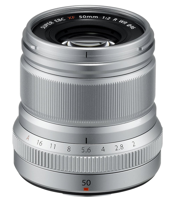 Fujifilm FUJINON XF50mm F2 R WR Objektiv silber silber Single, silber Single