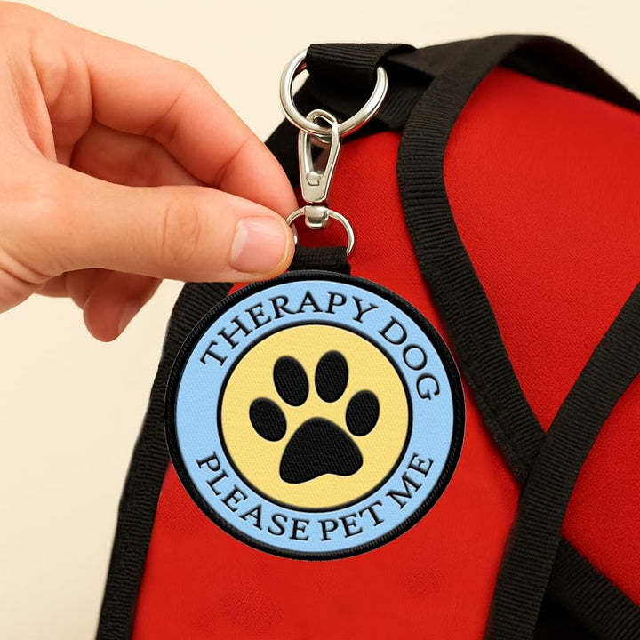 Working Service Dog Anhänger für Hundeweste, Hundegeschirr, Halsband, Leine oder Tragetasche, zum An