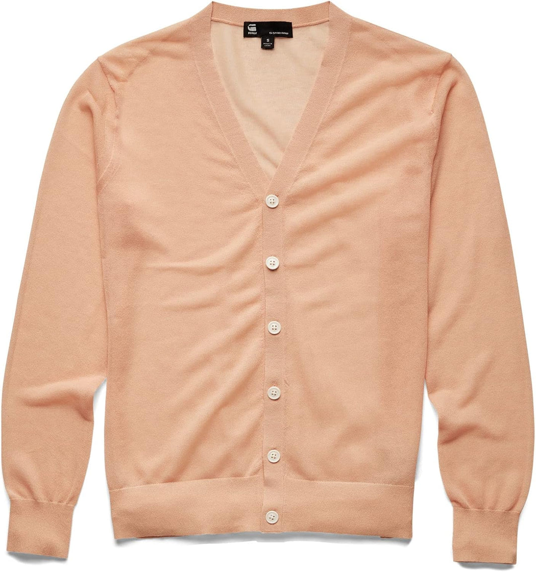 G-STAR RAW Damen Core Cardigan Knits L Rosa (Peach Nougat D21652-d140-c962), L Rosa (Peach Nougat D2