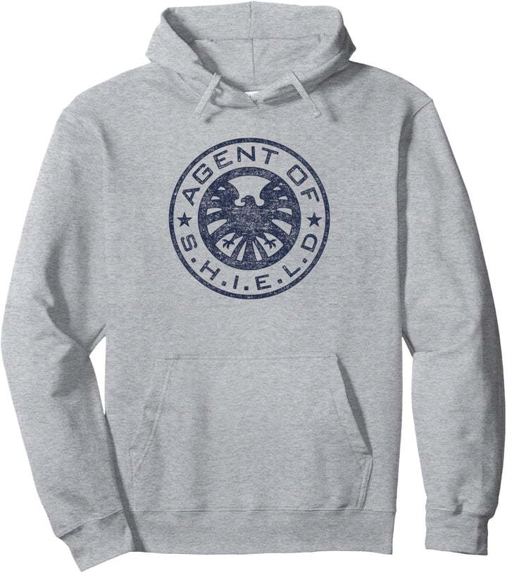 Marvel Retro Shield Logo Navy Pullover Hoodie
