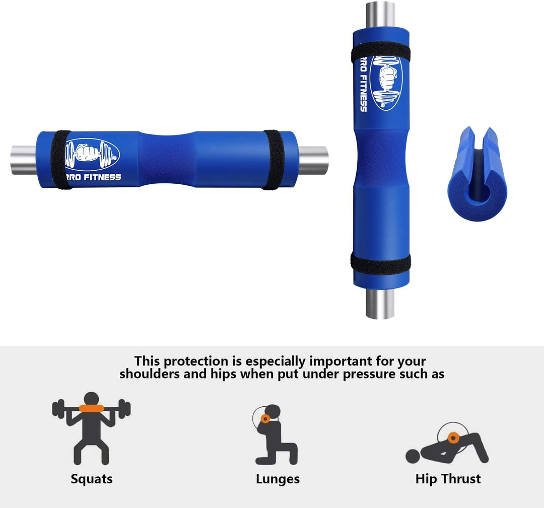 CCLIFE Barbell Pad Squat Hip Thrust Hantelstange Polster mit Klettverschluss Nackenshutz Nackenpolst
