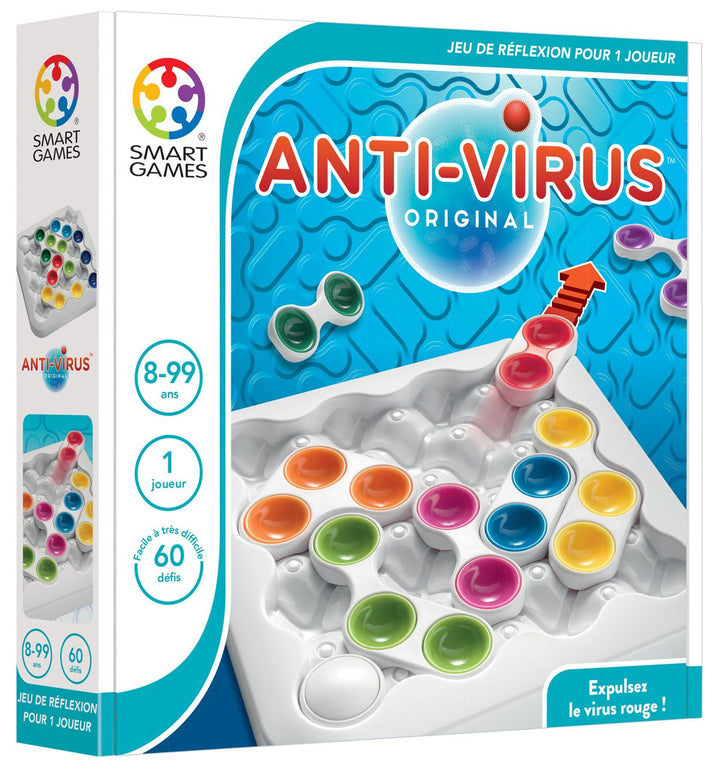 Smart Games SG 520 FR Denk- und Logikspiel, der Virus muss Raus, Anti-Virus