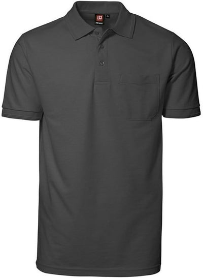 Pionier 41083-4XL Poloshirt "320 Pro Wear" mit Tasche Grösse in grau meliert, 4XL