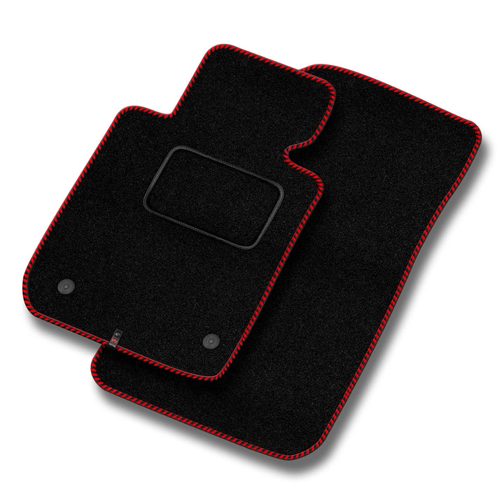 MOTOS Standard Velours-Fussmatten passend für Audi TT II 8J 2006-2014 - Standard, Gewebt, Rot fussma