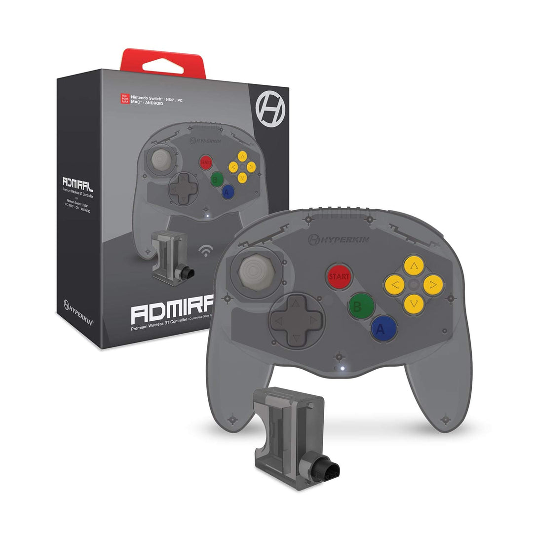 Admiral Premium BT Controller for N64 Space Black