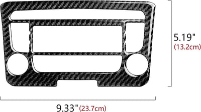 OYDDL CD Panel Aufkleber Kohlefaser Abdeckung kompatibel mit Audi TT 8n 8j MK123 2008 2009 2010 2011