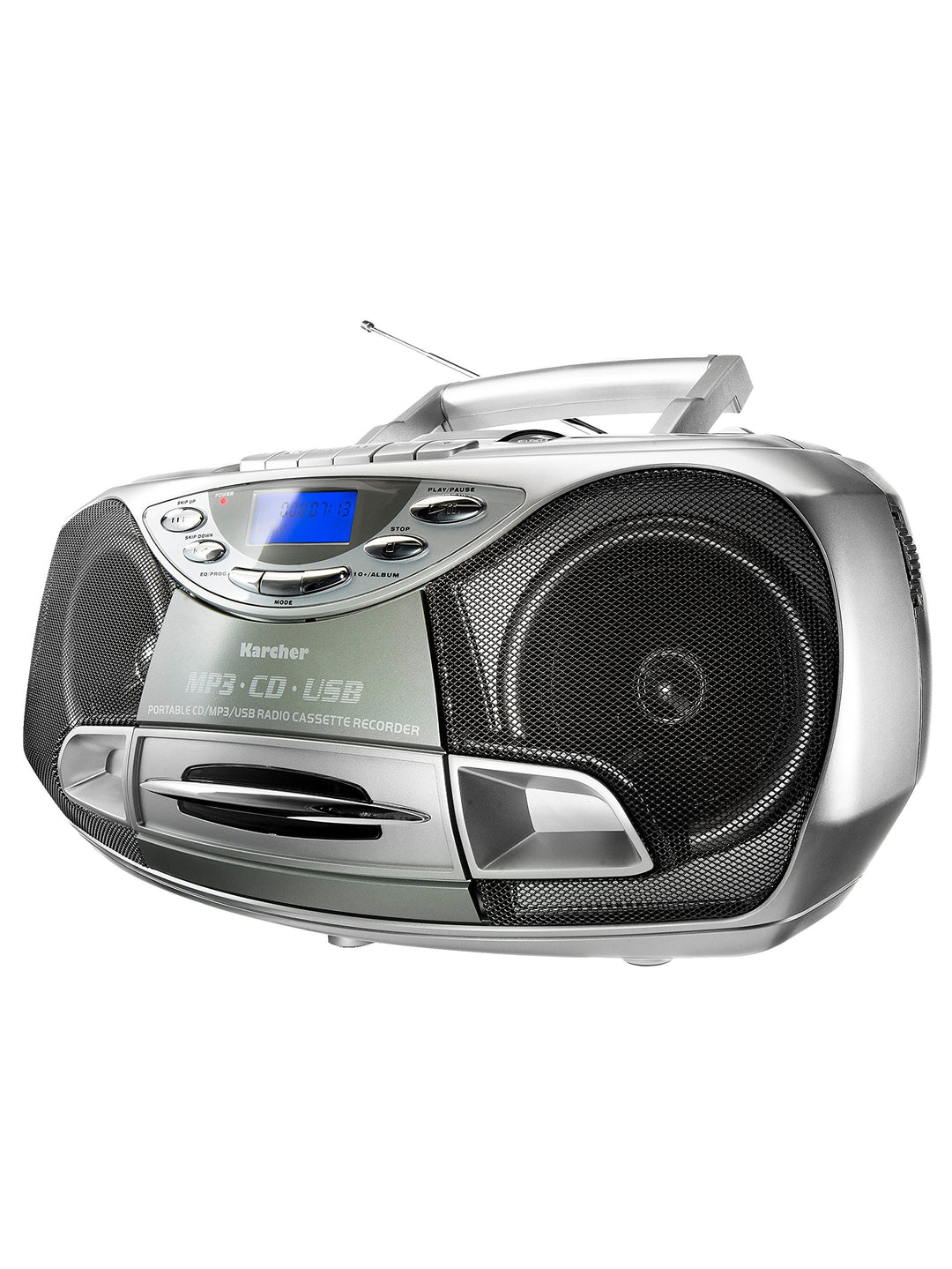 Karcher RR 510(N) - tragbares CD Radio (CD Player mit Kassette, FM Radio, Boombox, kleiner Kinder CD
