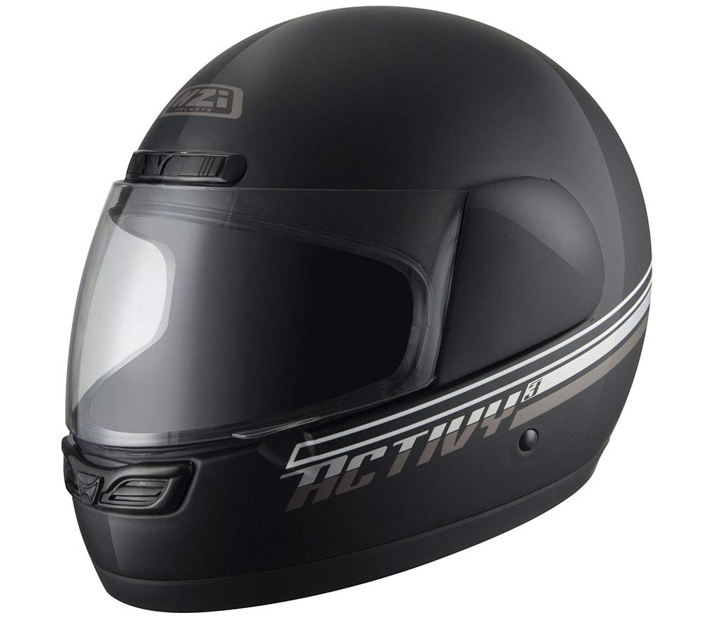 NZI Unisex-Adult Activy 3 Helmet M 57 cms BLACK AND TAN, M 57 cms BLACK AND TAN