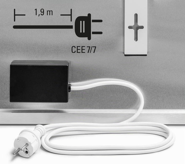 TROTEC Infrarot Wandheizung TIH 1100 S – Heizleistung 1100 W – Elektro Heizkörper, 1205 x 905 mm, IP