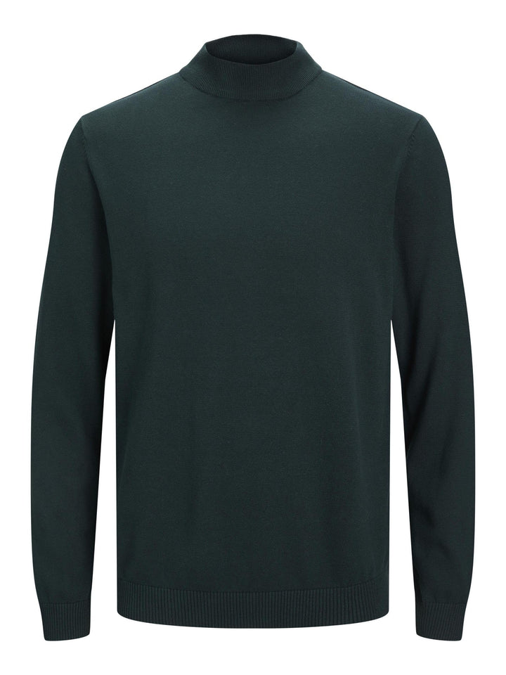 JACK & JONES Herren Jjebasic Knit Mock Neck Noos Pullover, Pine Grove