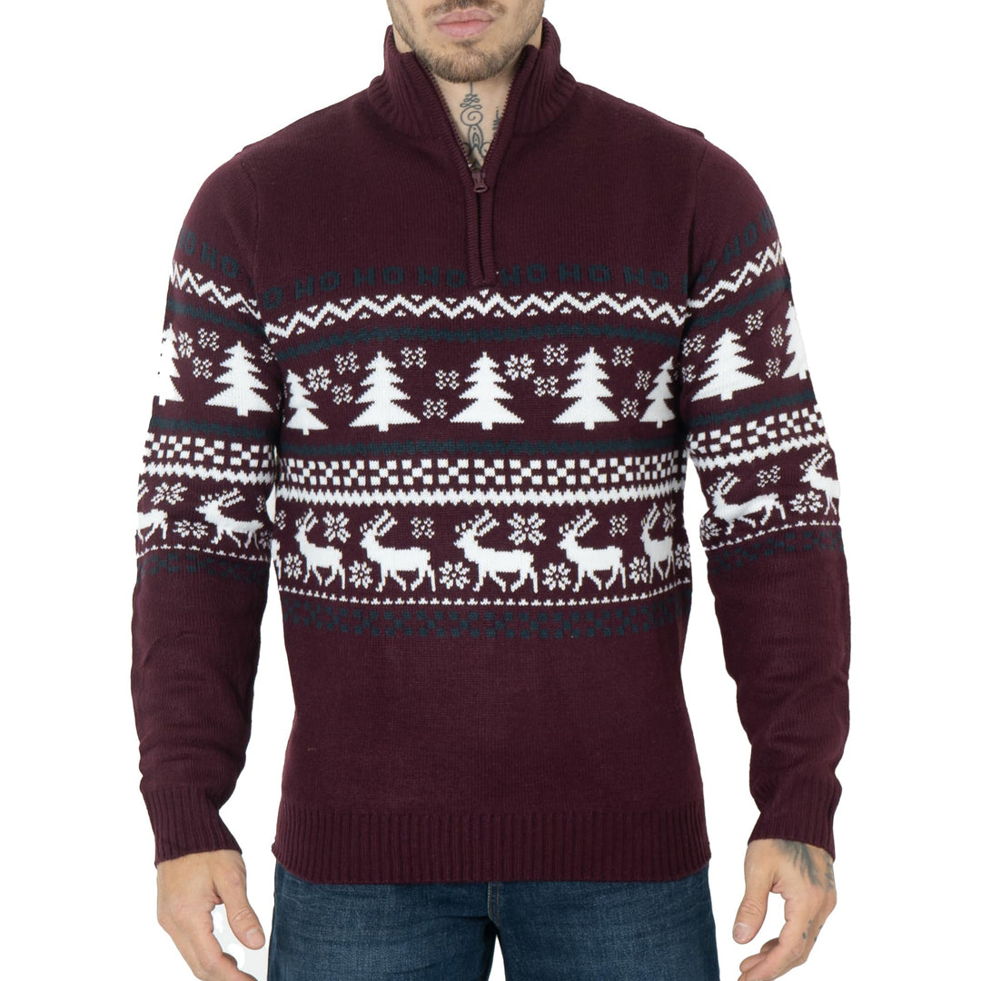 NOROZE Herren Weihnachten Pullover Neuheit Faire Insel Jumper Grobstrick Pulli für Frauen Unisex M B