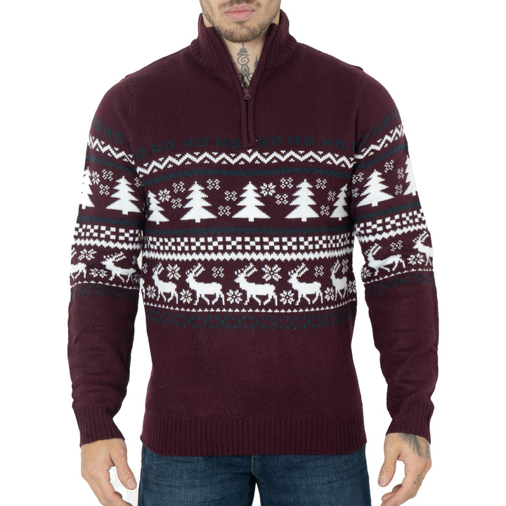 NOROZE Herren Weihnachten Pullover Neuheit Faire Insel Jumper Grobstrick Pulli für Frauen Unisex M B