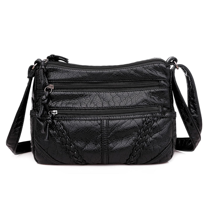 FANDARE Damen Umhängetasche Schultertasche Frauen Crossbody Bag Wasserdicht PU Leder Damentasche Sch