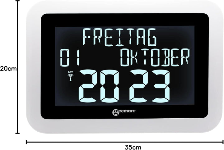Geemarc VISO15_WH_VDE Funk Funkuhr Weiss
