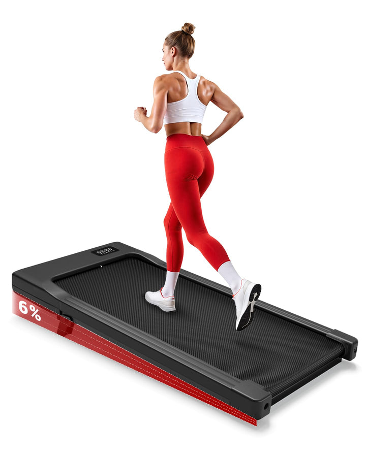 Superun Raceable Walking Pad, Laufband für Zuhause 2.5 PS mit App und Fernbedienung, Laufband Schrei