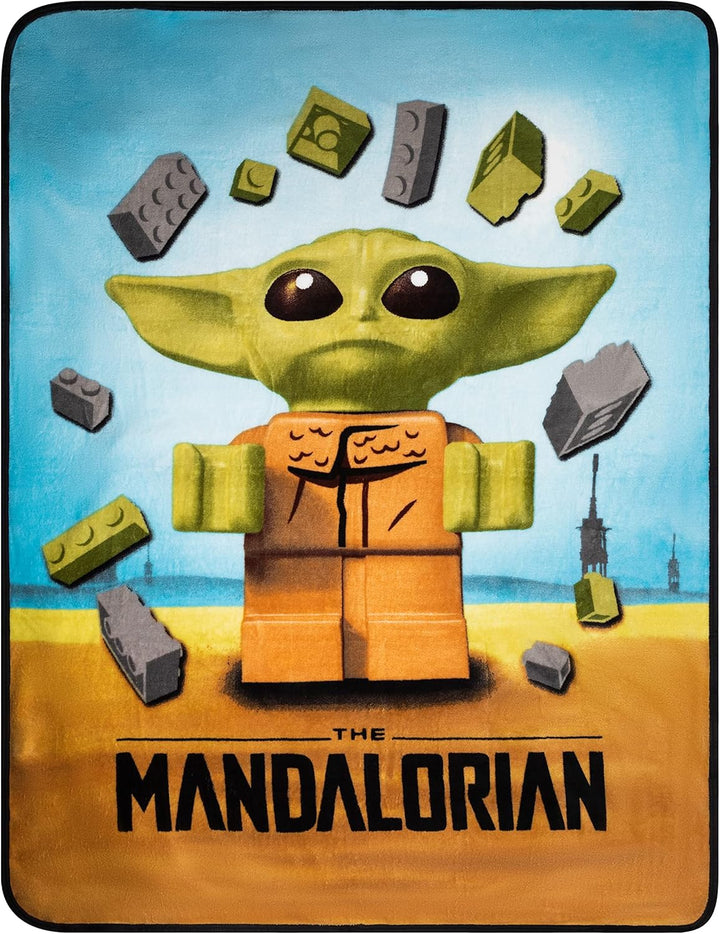 Franco Lego Star Wars The Child Mandalorian Bedding Super Soft Micro Raschel Überwurf, 116,8 x 152,4