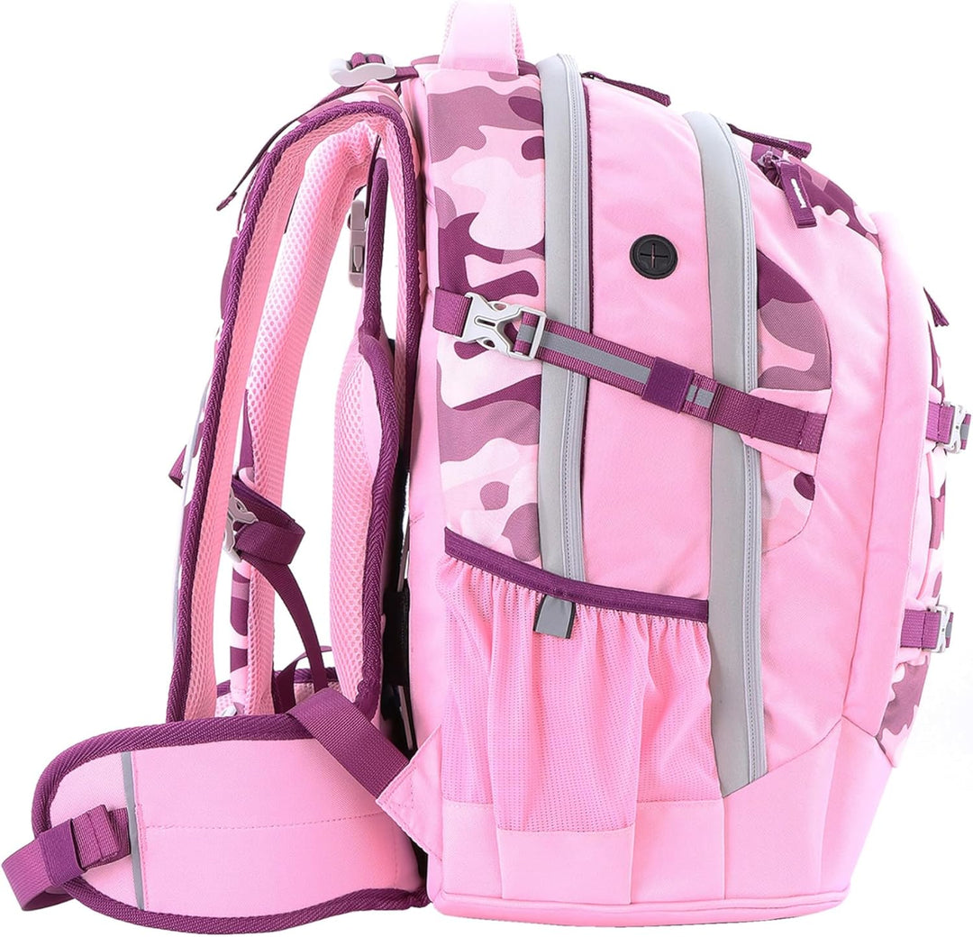 2be Schulrucksack 66320 Ergo School Backpack Pink, Einheitsgrösse