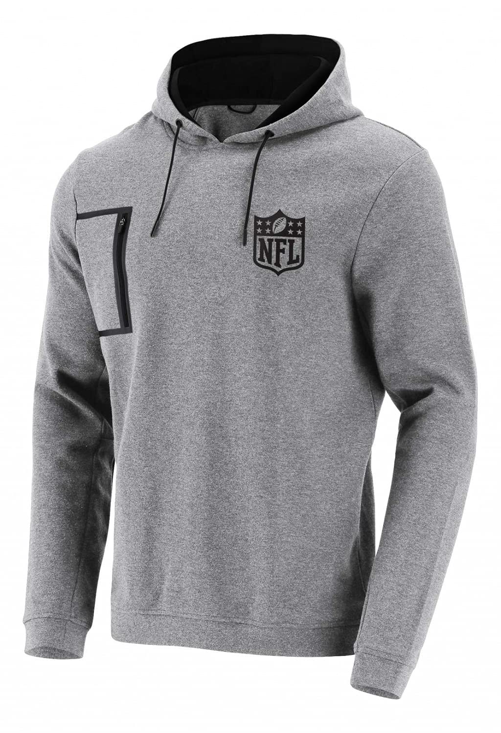 Fanatics - NFL Shield Mono Premium Graphic Hoodie - Grau Farbe Grau, Grösse L