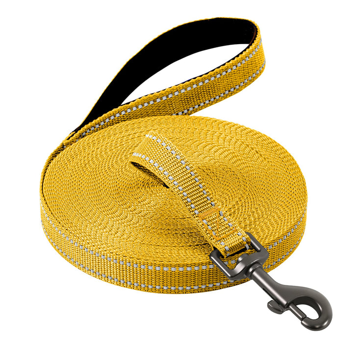 Demigreat Schleppleine für Hunde, 3m / 5m / 10m / 15m / 20m Robuste Lange Hundeleine Reflektierend T