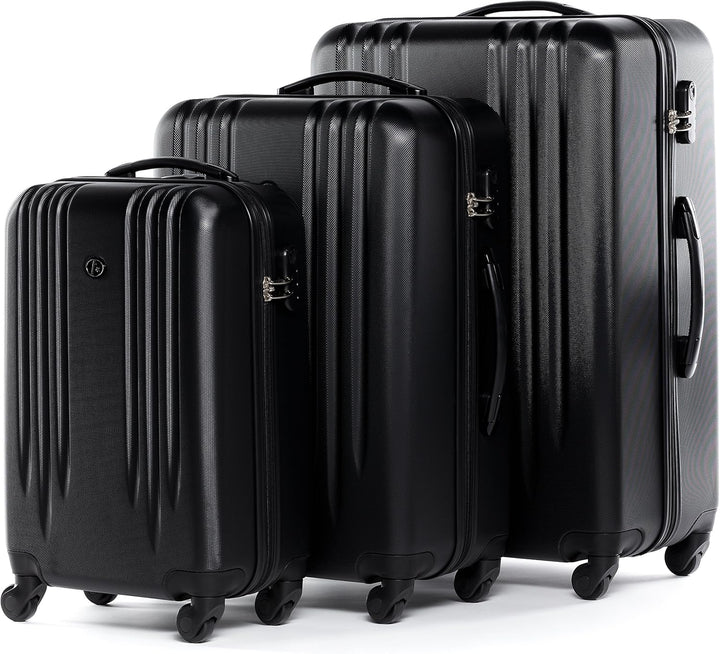 FERGÉ Kofferset mit Trolley Marseille Hartschale 3er Set - Handgepäck 55 cm, L und XL Reisekoffer 4