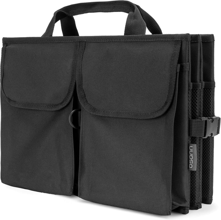 Osann Faltbare Kofferraum-Box – Auto Organizer mit 2 Hauptfächern, Netzfächern & Tragegriffen – robu
