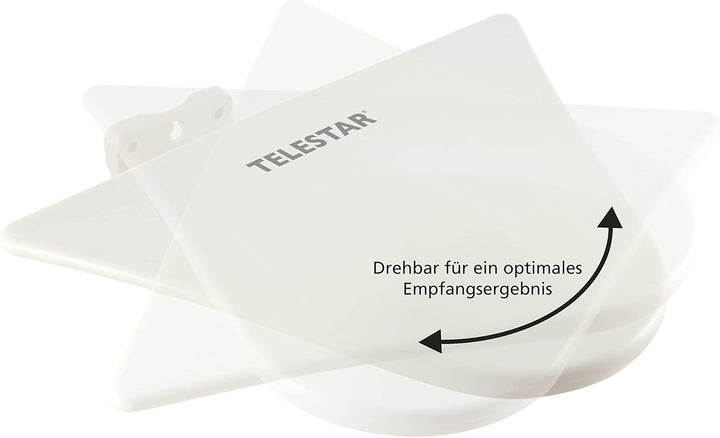 Telestar Antenna 10 LTE Full HD DVT-T Aussenantenne mit LTE Filter mit 51 dB Verstärkung Single, mit