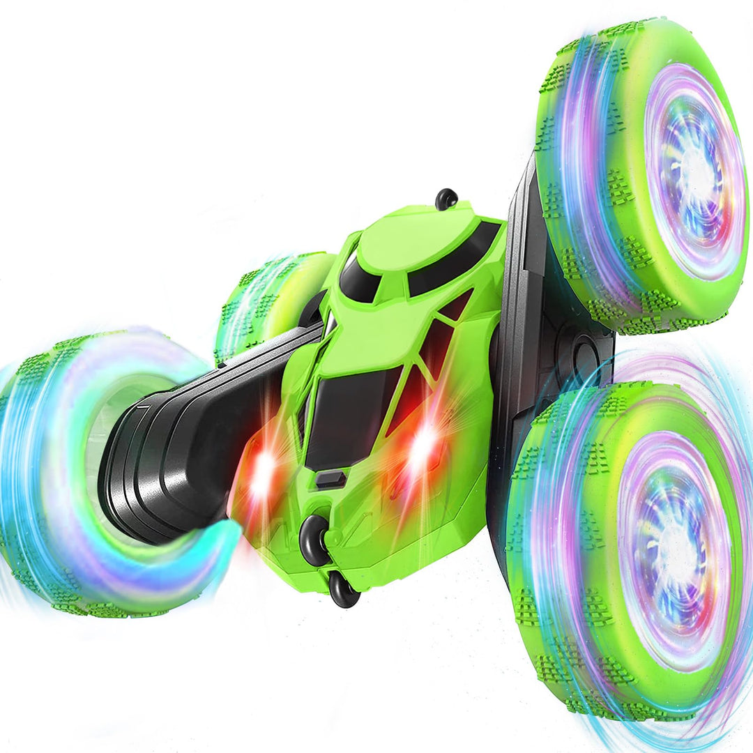 MidiVix Ferngesteuertes Auto, 90 Min Spielzeit, 2.4Ghz Doppelseitig 360° drehbarer RC Crawler mit Sc